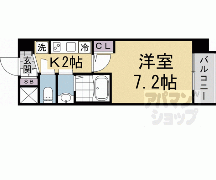 【エステムコート京都二条】間取