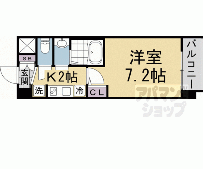 【エステムコート京都二条】間取