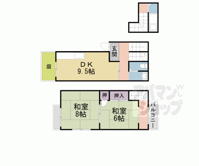 【四ノ宮柳山町貸家】間取