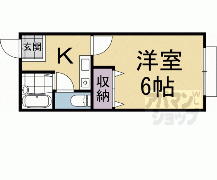 【亀岡一谷ハイツ】間取