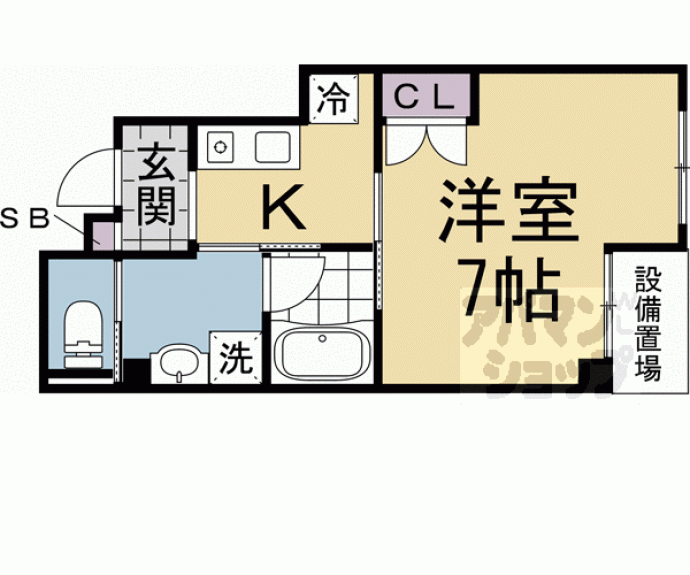 【サンモールコート九条】間取