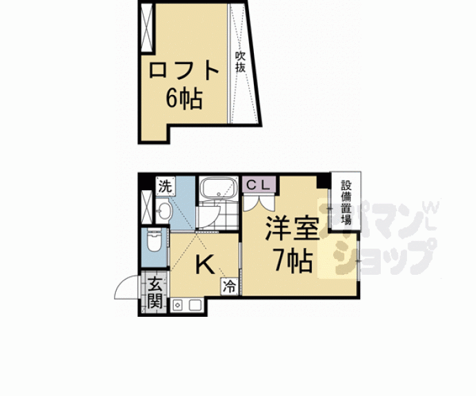 【サンモールコート九条】間取