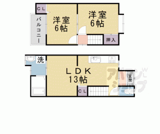 【山科厨子奥貸家】