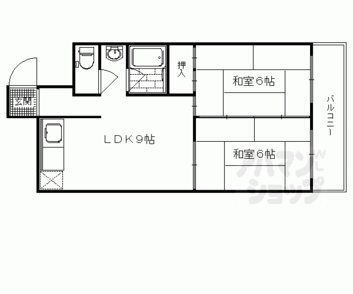 【桂川テラス】間取