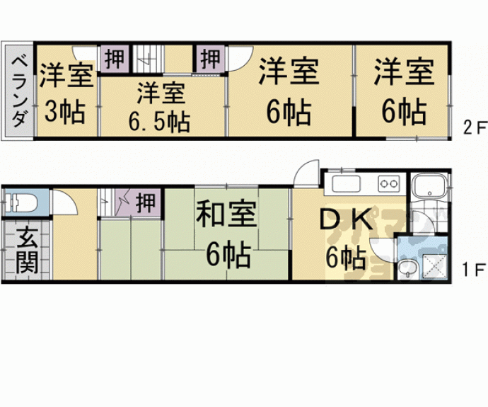 【弥栄ハイム太秦】間取