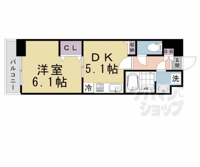 【レジデンス西京極】間取