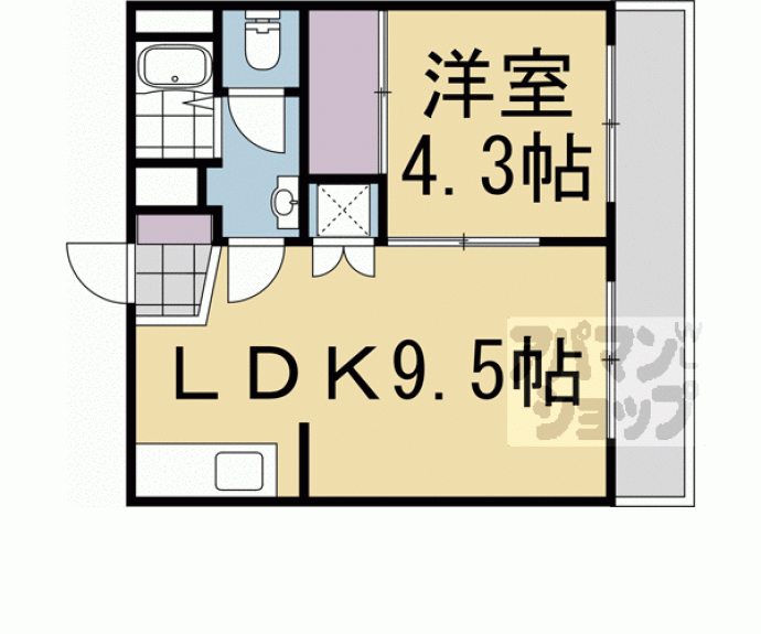 【プレジール桂】間取