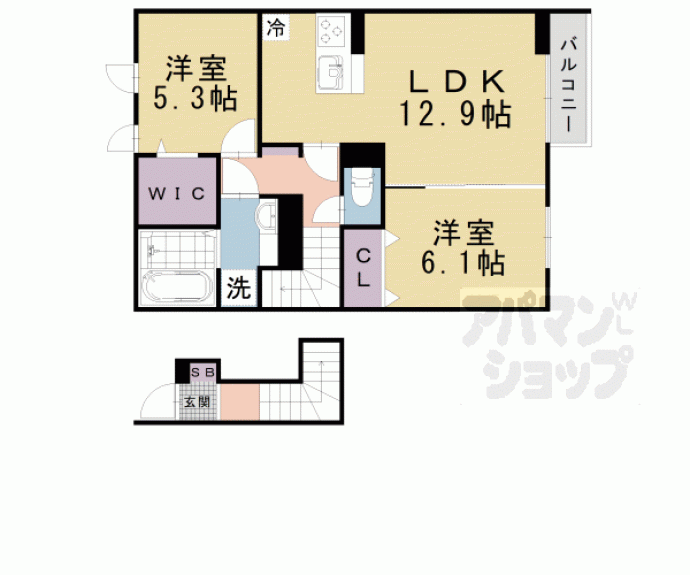 【メゾン　ソレイユ】間取