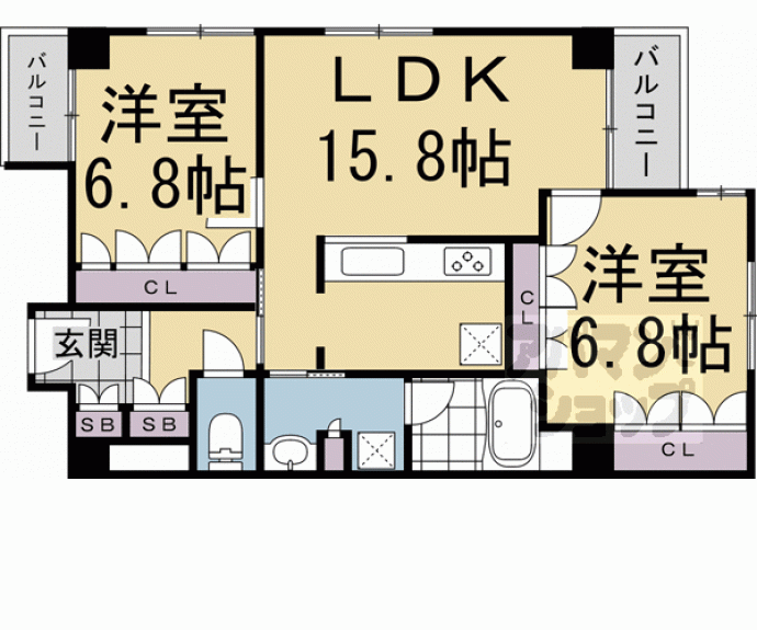 【Ｌｉｎｄｅｎ夷町】間取