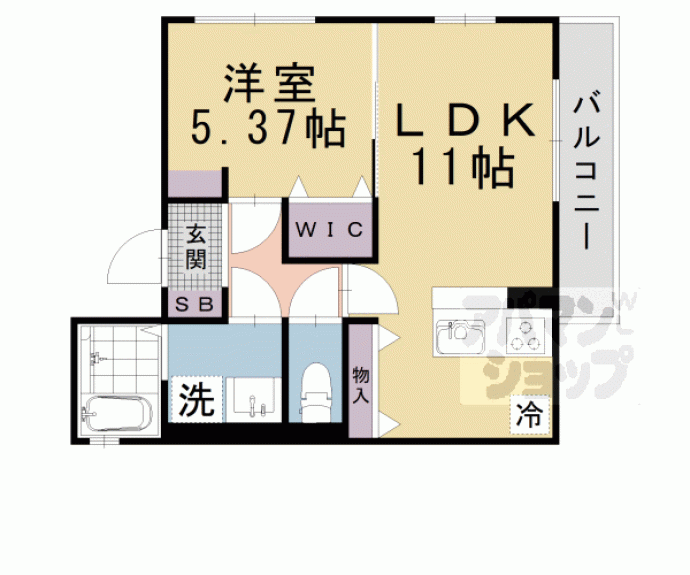 【リベルタ尾花川】間取