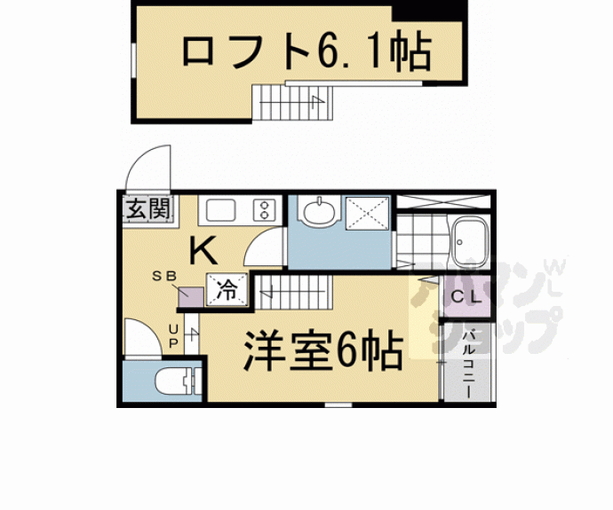 【仮称）深草東伊達町Ｂ】間取
