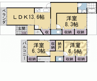 【紫野上築山町貸家】