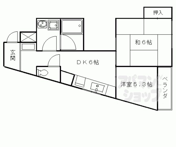 【北村マンション】間取