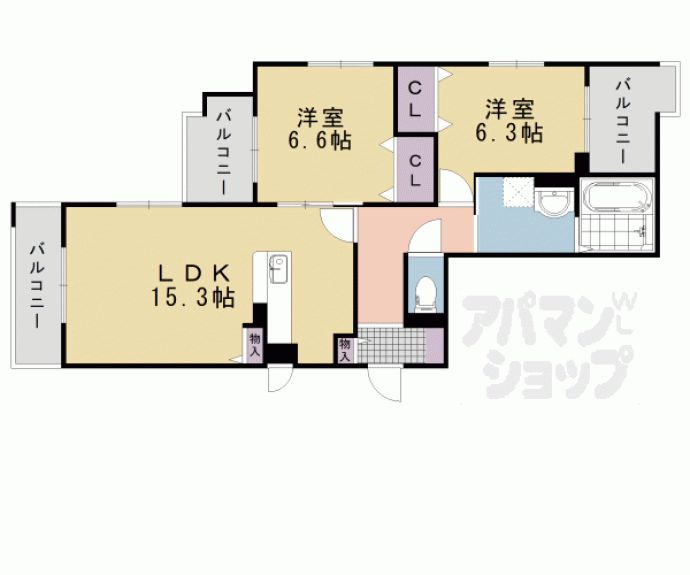 【メゾンドエフ】間取