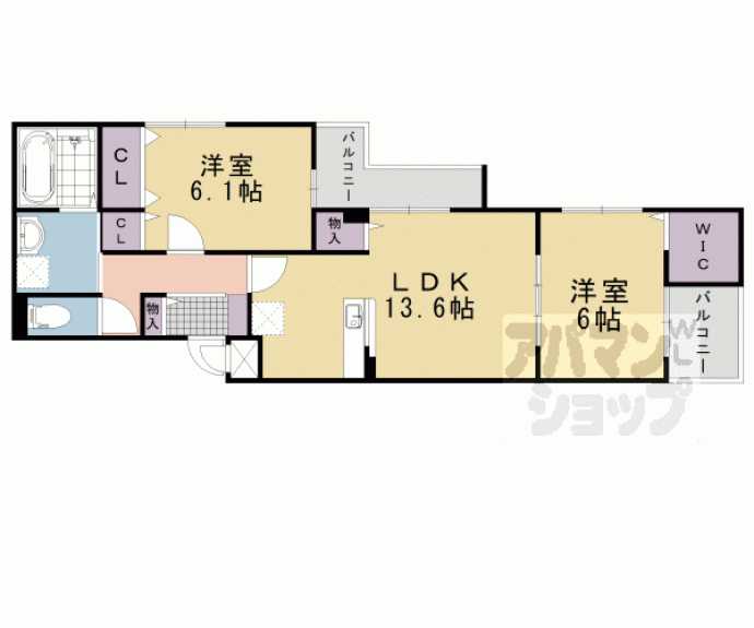 【メゾンドエフ】間取