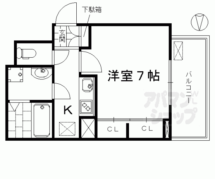 【プログレスⅦ番館西屋敷】間取