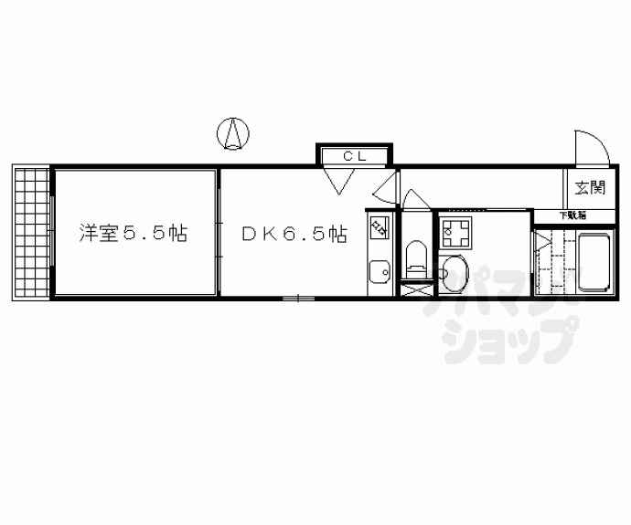 【セブンスヘヴン黒門三条】間取