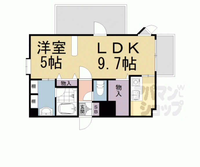 【プレセランス山科】間取