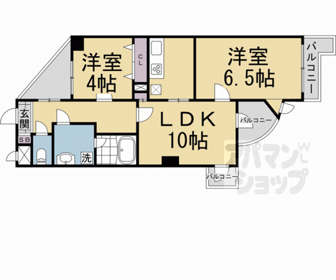【プレセランス山科】間取