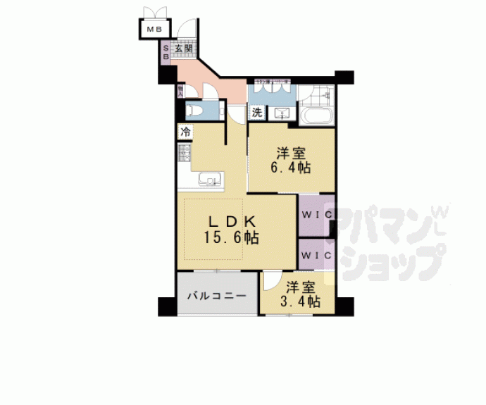 【イーグルコート京都御所南押小路本邸】間取