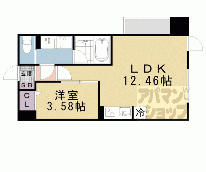 【ベルヴィ石山】間取