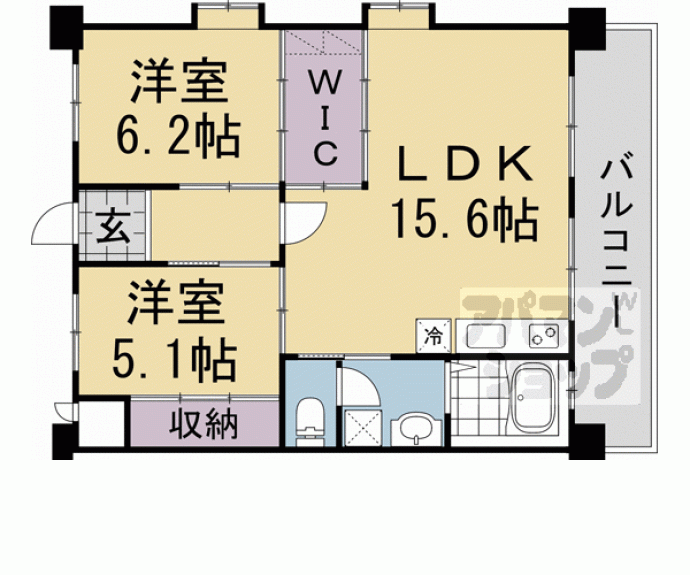 【醍醐西市営住宅　７棟】間取