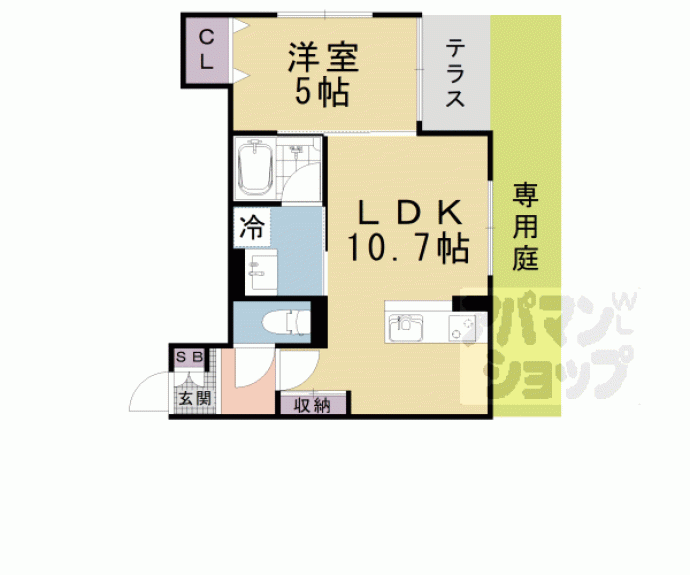 【ウォグノォつきのわ】間取
