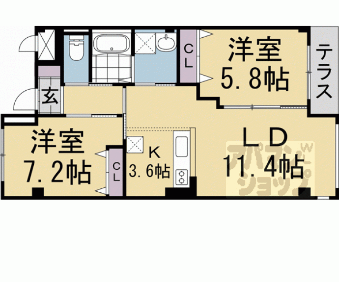 【サンラフォーレ】間取