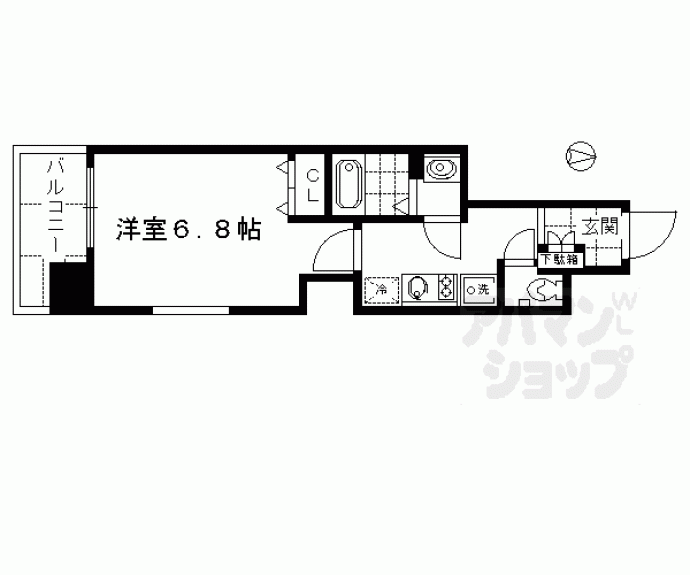 【アスヴェル京都七条通】間取