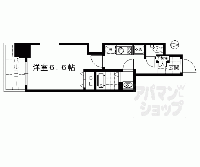 【アスヴェル京都七条通】間取