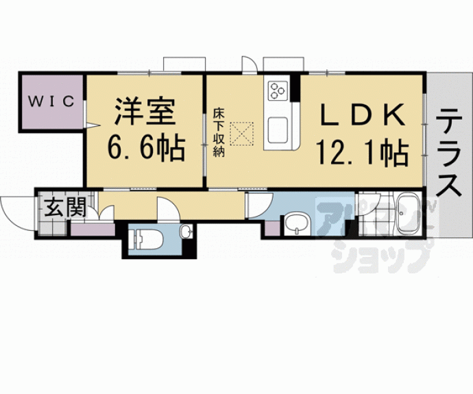 【シャーメゾン西ノ京】間取