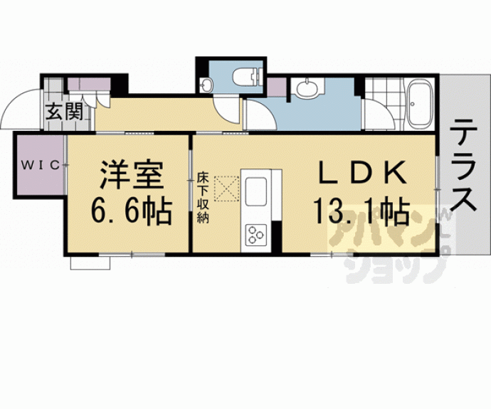 【シャーメゾン西ノ京】間取