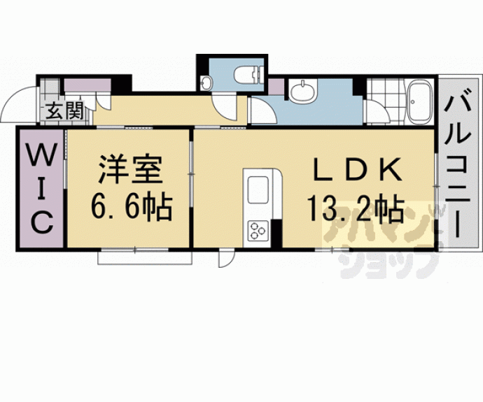 【シャーメゾン西ノ京】間取