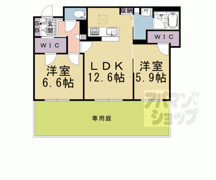 【シャーメゾン　ル・ボヌール】間取