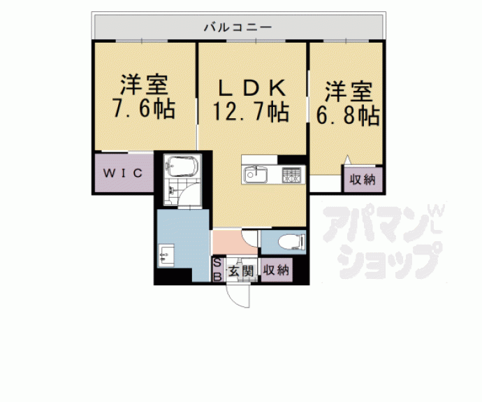 【シャーメゾン　ル・ボヌール】間取