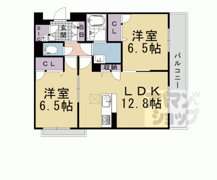 【シャーメゾン　ル・ボヌール】間取