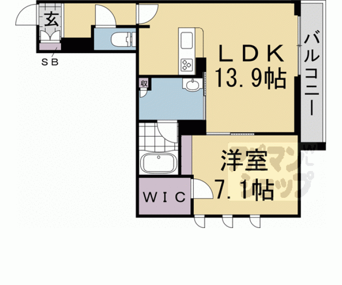 【シャーメゾン　太秦天神川】間取