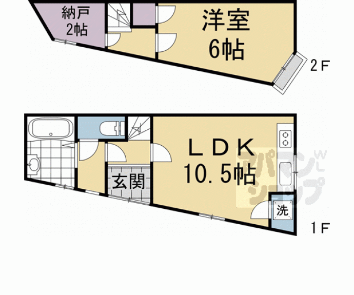 【今熊野南日吉町１６１－１０貸家】間取
