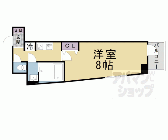 【ＩｎｎｏｃｅｎｔＣｏｕｒｔ石山駅前】間取