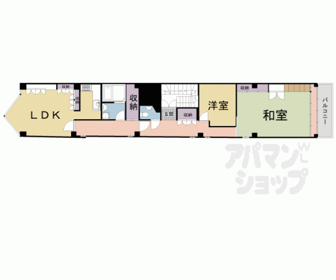 【西洞院松原ビンテージビル】間取