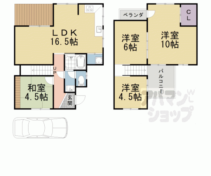 【川田土仏１１－２４貸家】間取