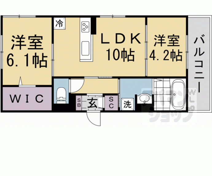 【ヌーベル・ヴィー侍従地】間取