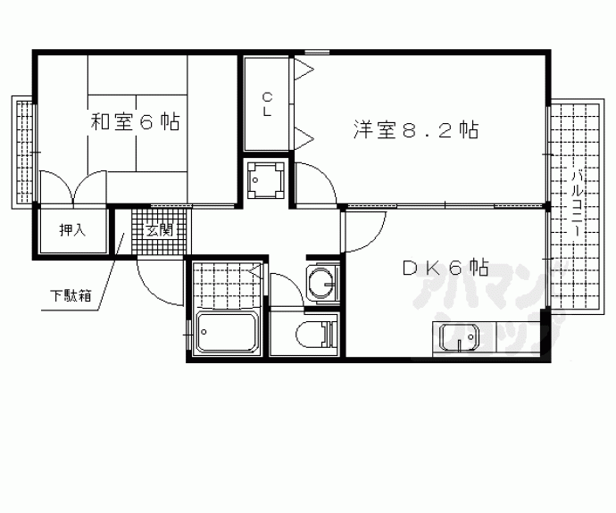 【Ｒ－Ｇｒａｎｔｓ京都安朱Ｓｏｕｔｈ】間取