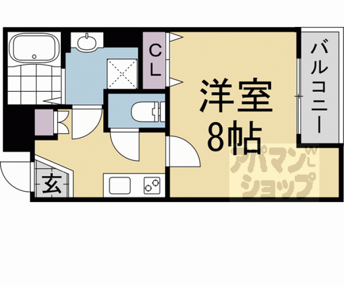 【ヴィラ北白川Ⅱ】間取