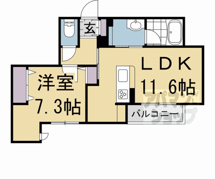 【シャーメゾン下鴨】間取