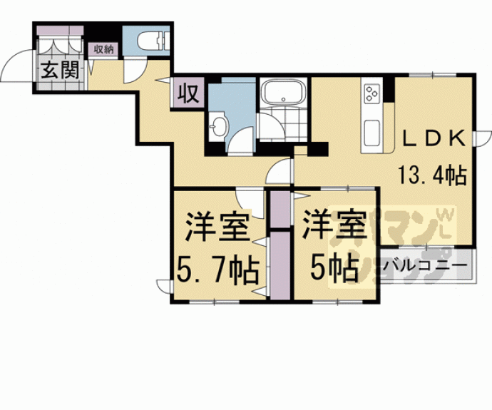 【シャーメゾン下鴨】間取