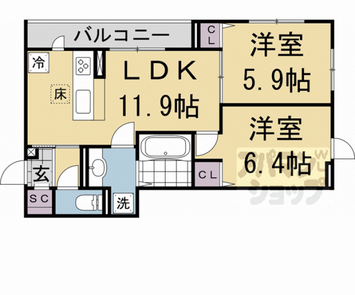 【ＧＲＡＭＭ岩倉】間取