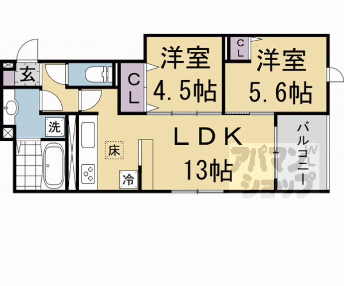【ＧＲＡＭＭ岩倉】間取