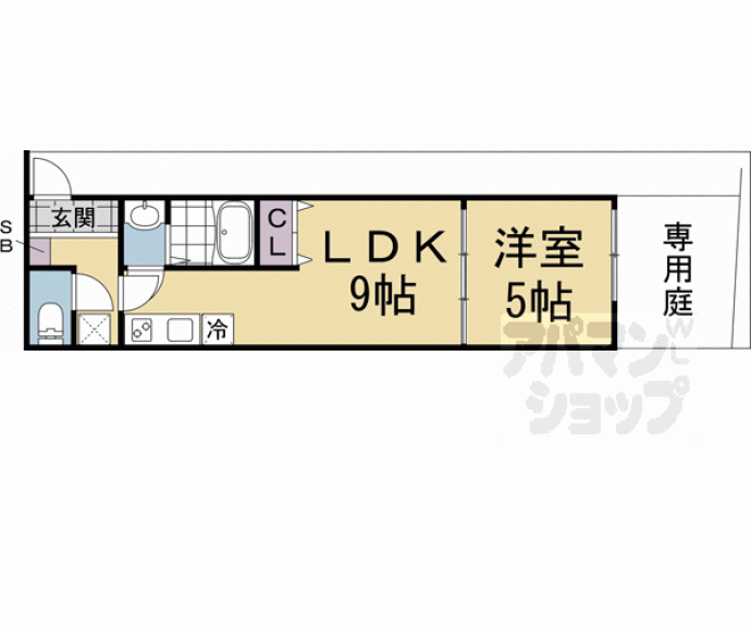 【メゾン・ド・ブランシェ山科駅前】間取