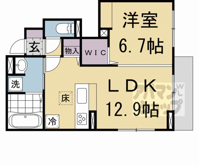 【キャッスルヴュー山口】間取